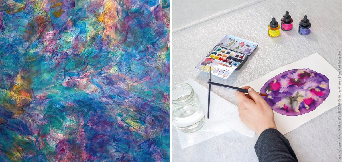 Erwachsenen-Workshop: Loose Watercolour - Abstrakte Formen